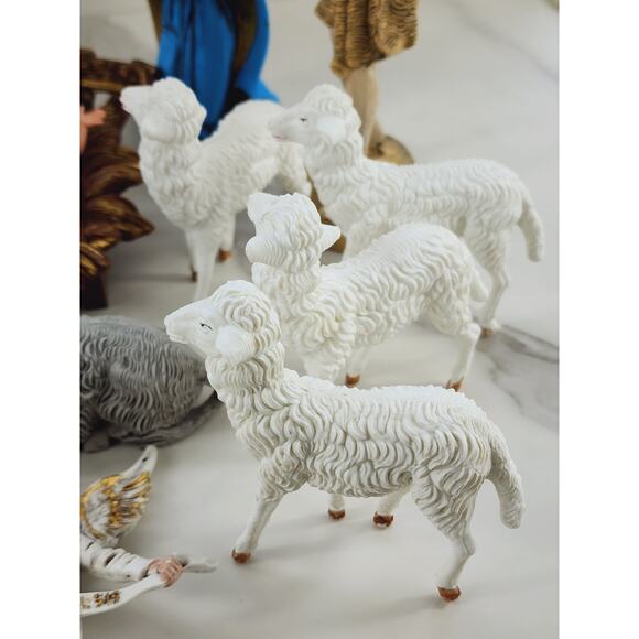 Nativity Joseph Mary Jesus Three Kings Shepherd Animal Angel Made in Italy x14 - Picture 6 of 16